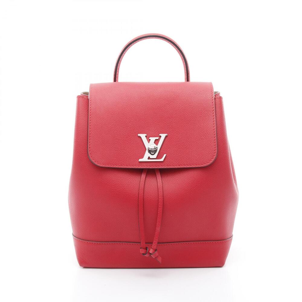 Louis Vuitton Lockme Ruby Backpack Red Taurillon … - image 1